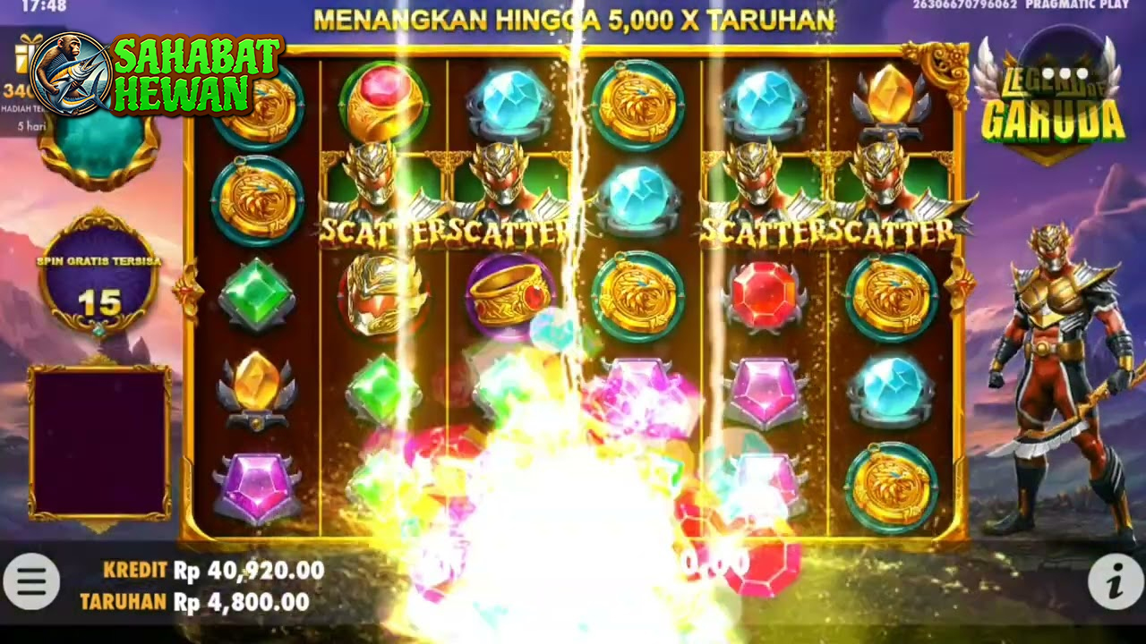 Legend of Garuda bukan slot yang hadir manis dan kalem, tapi lebih mirip gempuran mentah dari makhluk bersayap