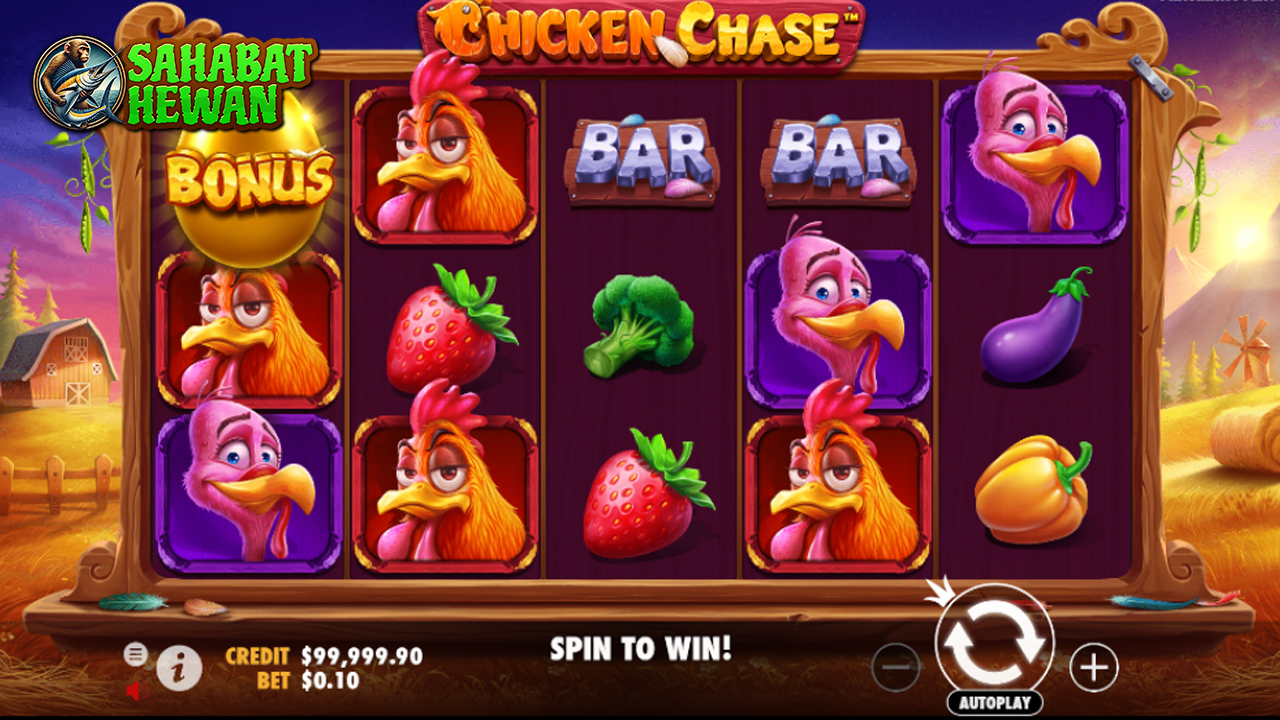Bandar Slot Gacor Kejar 3 kali Untung Seru di Chicken Chase